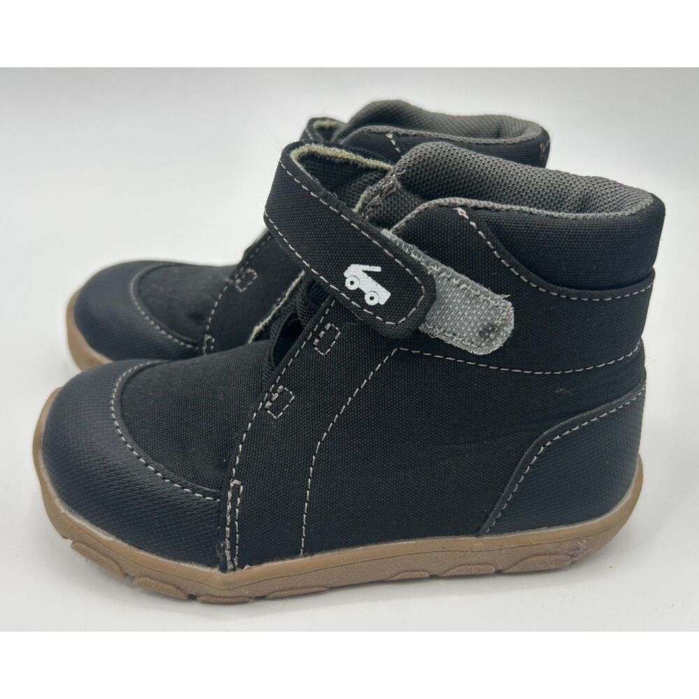 See Kai Run Basics Boys' Toddler Quinn Sneakers Black Shoes Size 10